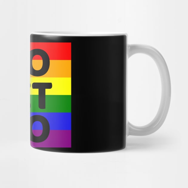 Funny "Homo Sweet Homo" Pun in a Rainbow Flag Gay Pride by Elvdant